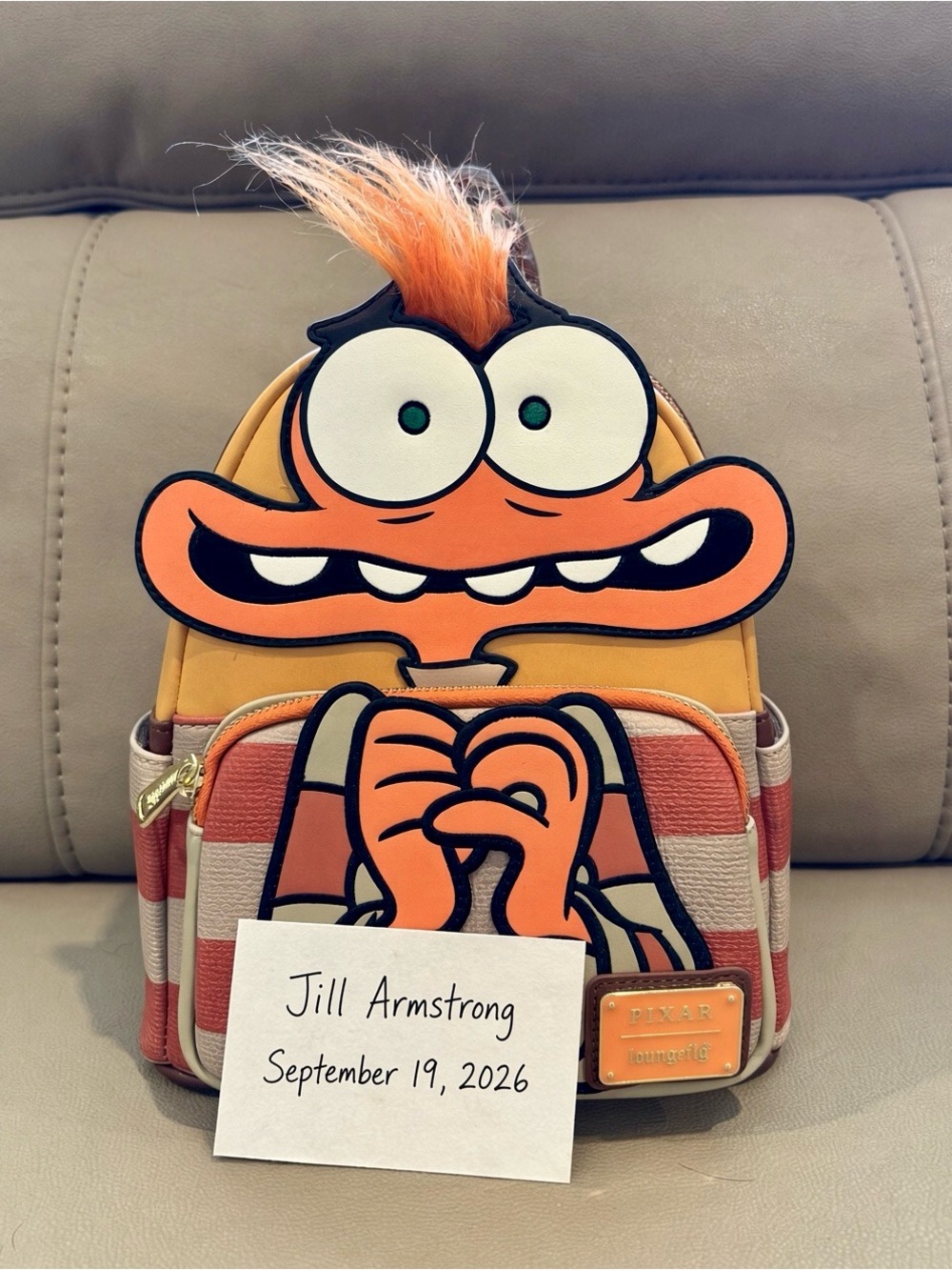 Exclusive Loungefly Pixar Anxiety Character Mini Backpack